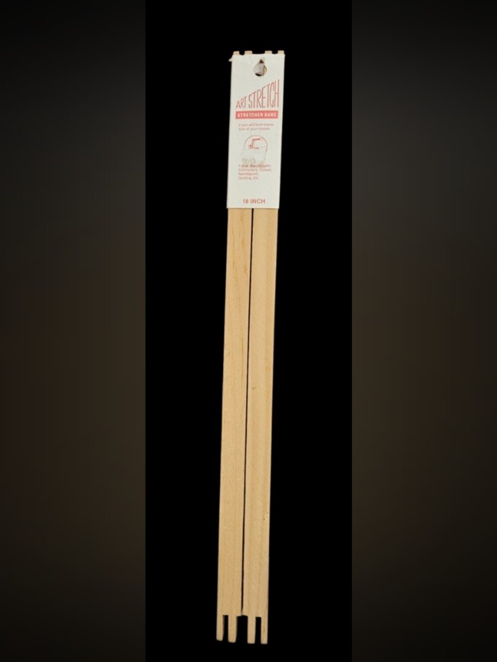 NWOT 1 Pair Bowman's Woodcrafts Art Stretch 18 Inch Wooden Stretcher Bars